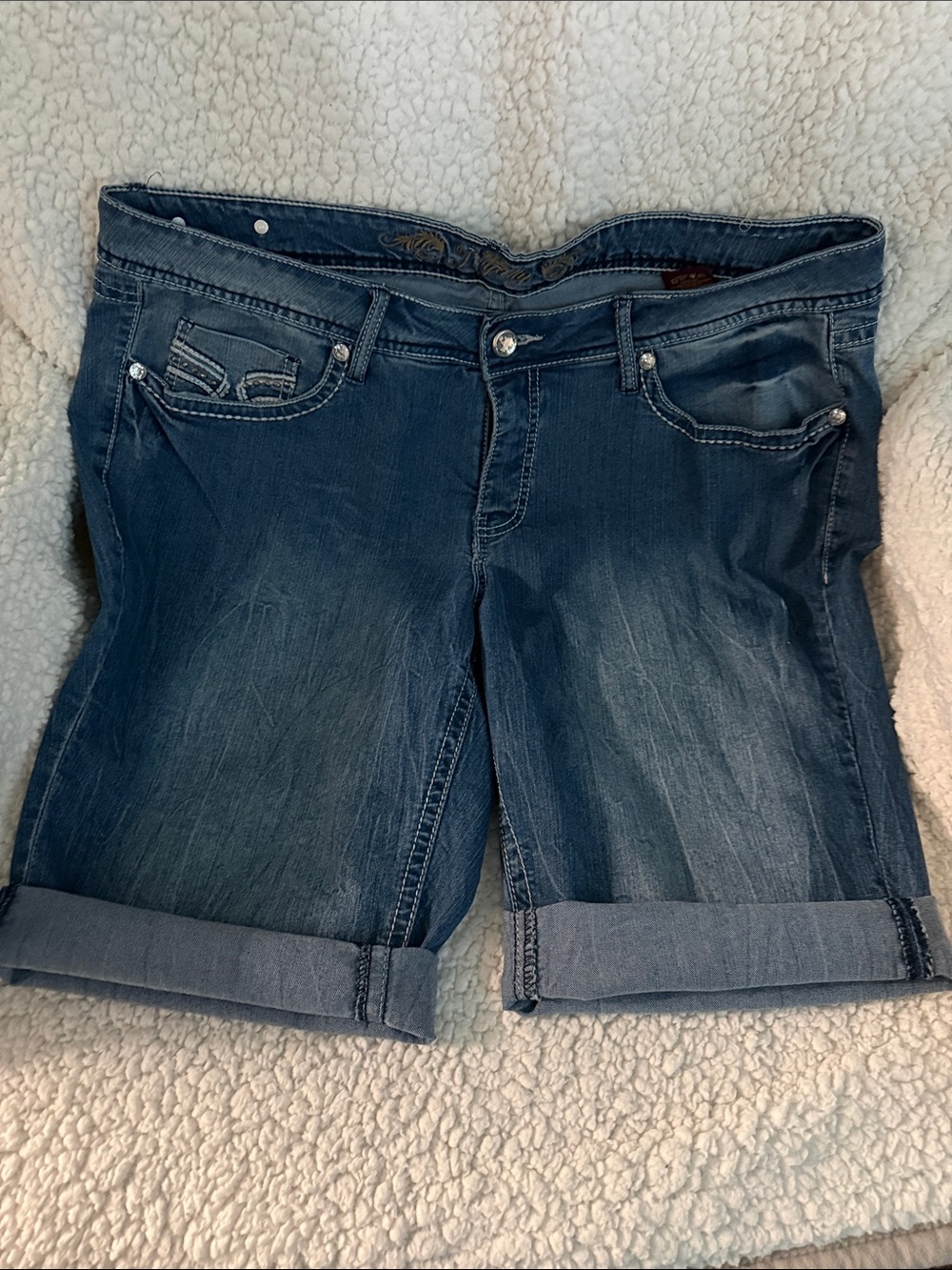 Royalty For Me Dark Blue Denim Women’s Shorts